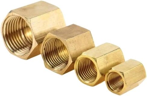 10 قطعة 1/8 "1/4" 3/8 "1/2" 3/4 "أنثى الموضوع تركيبات الأنابيب النحاسية عرافة الجوز قضيب موصل اقتران للمياه الوقود الغاز (G1-G1) تركيبات سباكة in Kuwait