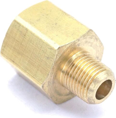 1/8" NPT Male x 1/4" NPT Female Brass Pipe Fitting Connector For Pressure Gauge Air Gas Fuel Water Pressure 229 PSI Plumbing Fittings in Kuwait