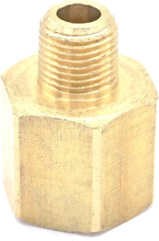 1/8" NPT Male x 1/4" NPT Female Brass Pipe Fitting Connector For Pressure Gauge Air Gas Fuel Water Pressure 229 PSI Plumbing Fittings in Kuwait