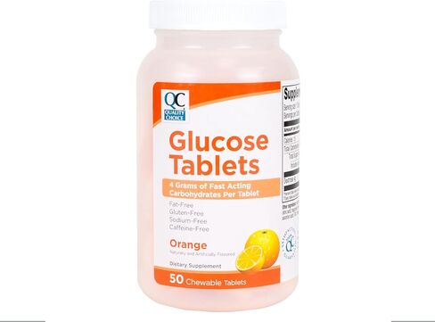 Quality Choice Fast Acting Glucose Tablets Orange Flavor 50 Tablets… in Saudi Arabia