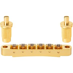 LP Guitar Roller Saddle Tune-O-Matic Bridge with Clip-Lock For Les Paul,SG,ES,Dot,Bigsby Gold in Kuwait