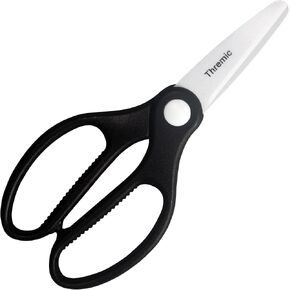 8.27-Inch Large Ceramic Kitchen Shears Insulated Rustproof Non-Magnetic Ultra Sharp Scissors for Lab Industrial Electrical Work Cutting Battery Tabs Separators Crafting Packaging Bags Vegetables in Kuwait