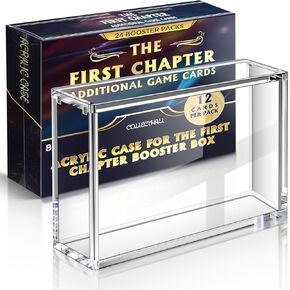 Acrylic Display Case for DIS Lorca Booster Box, Magnetic Lid The First Chapter Booster Box Display Case, Dust Proof Protector & Showcase Box (24 Booster Packs Edition) in Kuwait
