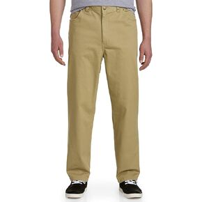 Harbor Bay by DXL Men's Big and Tall Continuous Comfort Pants Cocoa Brown 48x32 in Kuwait