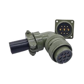 موصل عسكري 5015 MIL-C 24-5 24-10 24-11 مقبس موصلات دائرية MS3102A MS3106A MS3108A 1 قطعة (التوصيل 3106 24-11P) in Kuwait