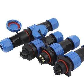 LP20/SP20 Connector Socket Nut/Square/Docking/Flange 2-7 Pin Screw Type No Welding Power 1Pcs(Flange Type,5P) in Kuwait