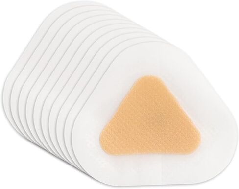 30Pcs Self Adhesive Padded with Thin Foot Pads, Waterproof Anti Foaming Feet Care Cushion Sticker for Heels, Feet, Toes (Triangle, 6.8x4.9cm) in Saudi Arabia