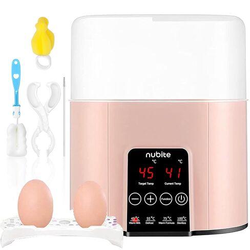 Double Baby Bottle Warmer 24H Constant Mode for All Bottles, Breastmilk Baby Milk Heater, Heating Baby Food, Formula Water Warmer for Twins, Accurate Temperature Control in Saudi Arabia