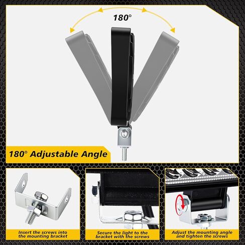 12 Pcs 4 Inch LED Truck Work Lights, 123w 3200lm Spot Beam LED Light Pods 9-30v, Off Road Light Bar for Tractor ATV SUV Utv Rv Boat Pickup Golf Cart Lawn Mower Snowblower in Kuwait
