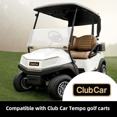 شعار عربة الجولف Roykaw، لوحة اسم Tempo، شعار شارة شعار عربة الجولف متوافق مع Club Car Tempo Gas & Electric، OEM# 47605590001، 7.72 بوصة × 2.68 بوصة in Kuwait