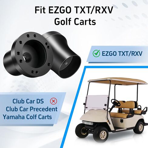 محول محور عجلة القيادة لعربة الجولف يناسب طراز EZGO TXT/RXV، أسود ومضاد للصدأ in Kuwait