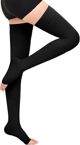 20-30 mmHg Compression Stockings for Women & Men,Thigh High Medical Compression Socks,Support Graduated Compression Hose Sock for Treatment Varicose Veins Swelling-Closed Toe/Open Toe/Footless in Saudi Arabia