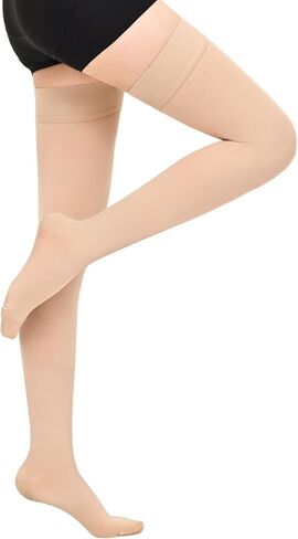 20-30 mmHg Compression Stockings for Women & Men,Thigh High Medical Compression Socks,Support Graduated Compression Hose Sock for Treatment Varicose Veins Swelling-Closed Toe/Open Toe/Footless in Saudi Arabia