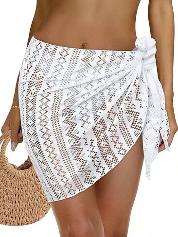 Womens Beach Sarong Wraps Lace Bikini Swimsuit Coverup Summer Hollow Out Bathing Suit Cover Up Casual Swimwear 2026 in Kuwait