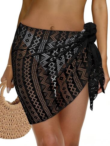 Womens Beach Sarong Wraps Lace Bikini Swimsuit Coverup Summer Hollow Out Bathing Suit Cover Up Casual Swimwear 2026 in Saudi Arabia