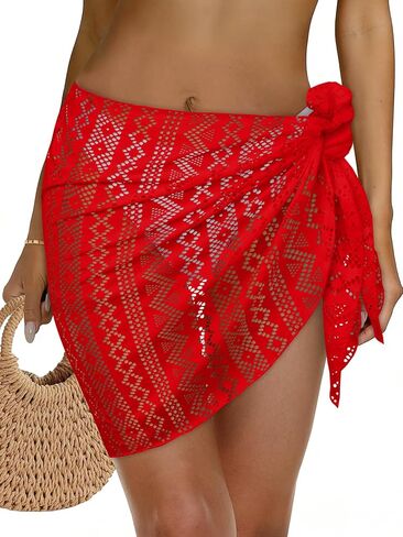 Womens Beach Sarong Wraps Lace Bikini Swimsuit Coverup Summer Hollow Out Bathing Suit Cover Up Casual Swimwear 2026 in Saudi Arabia