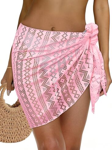 Womens Beach Sarong Wraps Lace Bikini Swimsuit Coverup Summer Hollow Out Bathing Suit Cover Up Casual Swimwear 2026 in Saudi Arabia