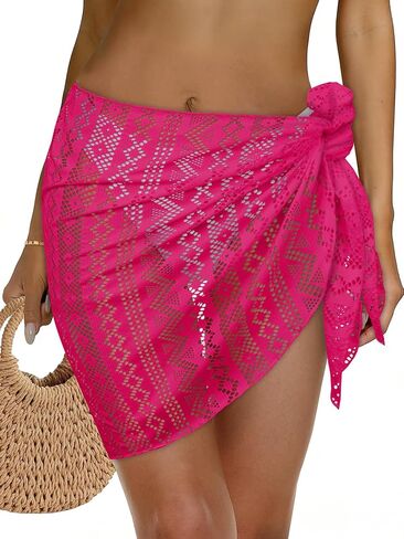 Womens Beach Sarong Wraps Lace Bikini Swimsuit Coverup Summer Hollow Out Bathing Suit Cover Up Casual Swimwear 2026 in Saudi Arabia