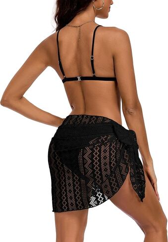 Womens Beach Sarong Wraps Lace Bikini Swimsuit Coverup Summer Hollow Out Bathing Suit Cover Up Casual Swimwear 2026 in Saudi Arabia