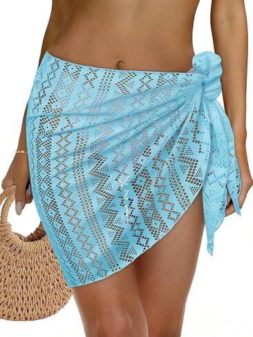 Womens Beach Sarong Wraps Lace Bikini Swimsuit Coverup Summer Hollow Out Bathing Suit Cover Up Casual Swimwear 2026 in Saudi Arabia