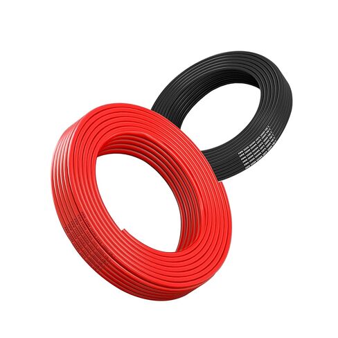 22 Gauge Flexible Electrical Wire 25FT Black and 25FT Red Extension Cable 22AWG Stranded Oxygen Free Copper Wire for Automotive Solar Panel led Lamps Strip Lighting Marine Boat Battery(22/2-25FT) in Kuwait