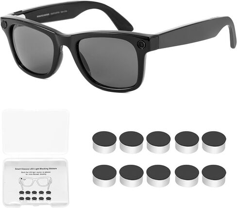 أغطية حاجبة ضوء LED مطورة متوافقة مع نظارات Ray-Ban Meta الذكية - حماية أقل للخصوصية، تقلل تنبيهات انسداد العدسة، Meta Wayfarer، Skyler، Headliner وOakley HSTN in Kuwait