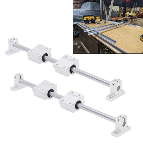 Kikumi Linear Bearing Guide Kit, Rail Shaft Set, CNC Parts for Guide Bars for Electronic Equipment (10-300) in Saudi Arabia