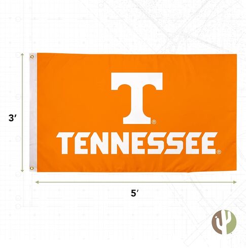 Desert Cactus University of Tennessee Flag Double Sided UT Knoxville Volunteers Vols Banners 100% Polyester Indoor Outdoor 3x5 feet Flags (Double Sided - Flag 2) in Kuwait