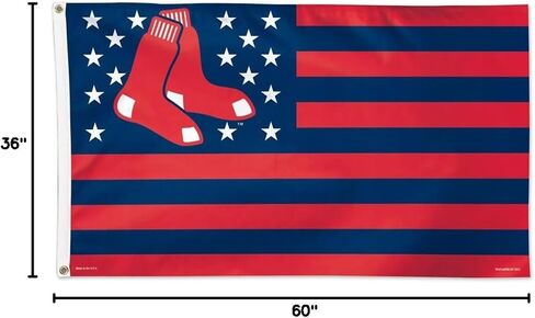 علم وينكرافت MLB بوسطن ريد سوكس 02740115 الفاخر، 3' x 5' in Kuwait