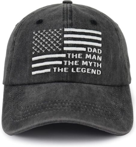 Dad The Man The Myth The Legend Hat, Fathers Day Birthday Gifts for Papa from Daughter Son in Saudi Arabia