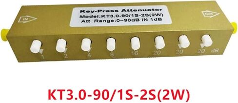 المخفف القابل للتعديل KT3.0-90/1S-2S /KT3.0-30/1S-2S(2W/5W) الخطوة 0-90dB 0-3G SMA-KK المخفف المتغير للضغط على المفاتيح (KT3.0-90 1S-2S 2W) in Kuwait