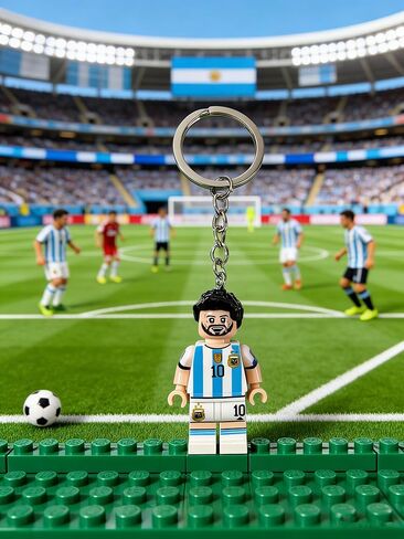 ميني الأرجنتين 10 المفاتيح بطل كأس العالم كتلة مميزة نمط الجمالية لكرة القدم جيرسي عدد 10 مفتاح سلسلة للجماهير in Kuwait