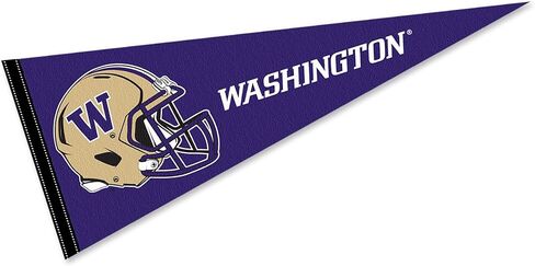 Washington UW Huskies Football Helmet Pennant Flag in Kuwait
