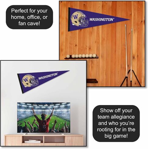 Washington UW Huskies Football Helmet Pennant Flag in Kuwait