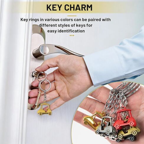 6 PCS Golf Cart Keychain, Zinc Alloy Golf-Cart Key chains, Golf Keychains for Men Golf-Themed Souvenirs for Players in Kuwait