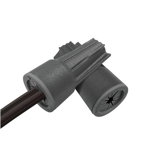 GKOLED Waterproof Wire Connectors, Silicone Filled Outdoor Electrical Screw Terminals for Low Voltage LED Landscape Lights, Wire Caps Compatible with 22AWG-12AWG, Irrigation Valves, Dark Gray, 30-Pack in Kuwait