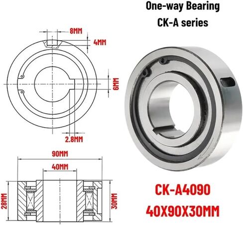 1PCS CK-A4090 40X90X30MM Bearing CK-A Series Unidirectional Bearing in Kuwait