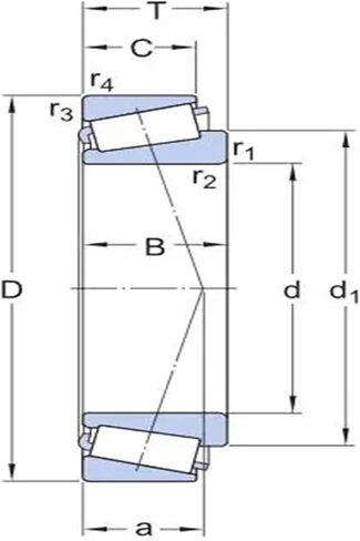 1pcs Bearing 32921 105x145x25 HR32921J 4T-32921 2007921E Cone + Cup Single Tapered Roller Bearings in Kuwait