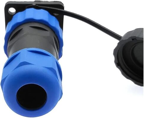 1PCS SP20 Straight Waterproof Connector Flange Socket 2-14Pin IP68 Cable Connector(2 pin) in Kuwait