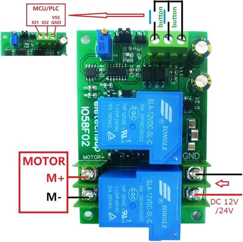 10A 20A 30A Brushed Motor Overload Overcurrent Short Circuit Protector Forward Reverse (12V 20A only board) in Saudi Arabia