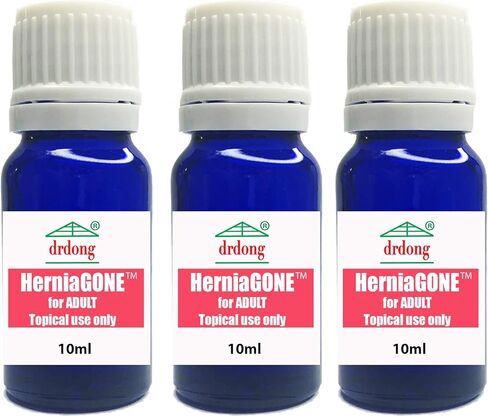 HerniaGONE for Adult 3 Pack- Essential Oil Blend, Easy to Apply topically, Tested for 50+ Years, Natural Remedy for Adult Hernias, Try it for 1-2 Weeks Before Seeing a Doctor in Kuwait