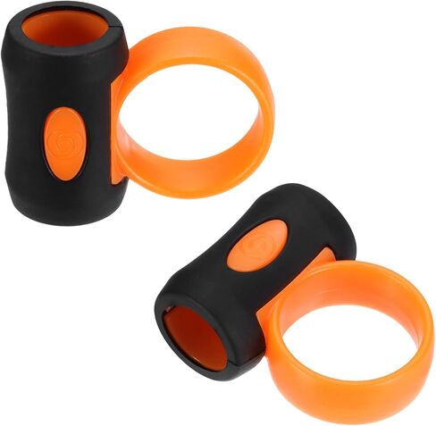 MECCANIXITY 2 Pcs Drum Stick Control Clips, Silicone Control Clip Finger Ring Drum Sticks Drumming Accessories for Drummer Beginners Practice Fits 5A Drumsticks, Gray-White in Saudi Arabia