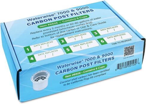 مرشحات عمود الكربون Waterwise لـ 7000 جهاز تقطير، 6 عبوات in Kuwait