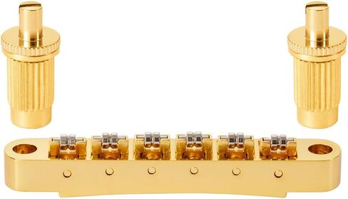 LP Guitar Roller Saddle Tune-O-Matic Bridge with Clip-Lock For Les Paul,SG,ES,Dot,Bigsby Gold in Saudi Arabia