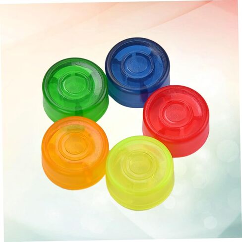 Generic 5 قطع تأثير الغيتار دواسة المقبض مجموعة ملونة دفع على مكبر للصوت المقابض للجيتار الكهربائي ميزات الأزرق الأخضر الأصفر الأحمر والبرتقالي القبعات العالية in Kuwait