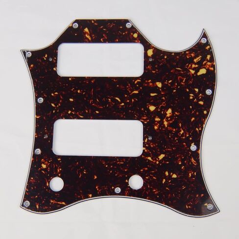 SG Classic Guitar Pickguard مع تخطيط بيك اب P-90، 4Ply Brown Tortoise in Kuwait