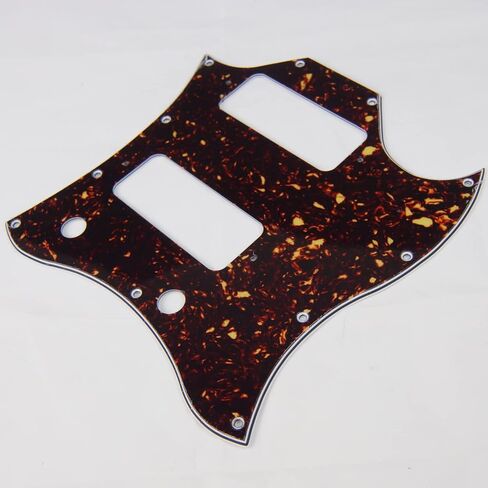SG Classic Guitar Pickguard مع تخطيط بيك اب P-90، 4Ply Brown Tortoise in Kuwait