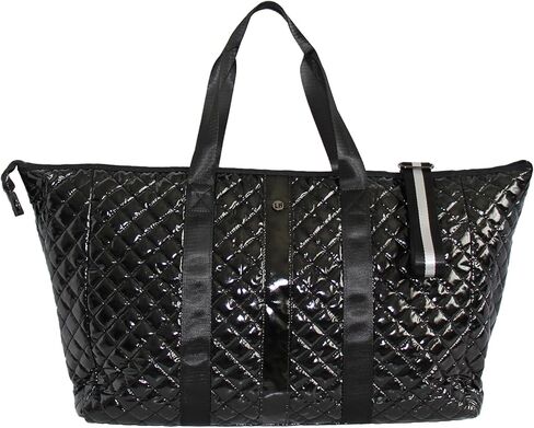 Debra Diamond Quilted Weekender Bag for Women - Large Travel Duffel Tote with Shoulder Strap (Champagne) in Saudi Arabia