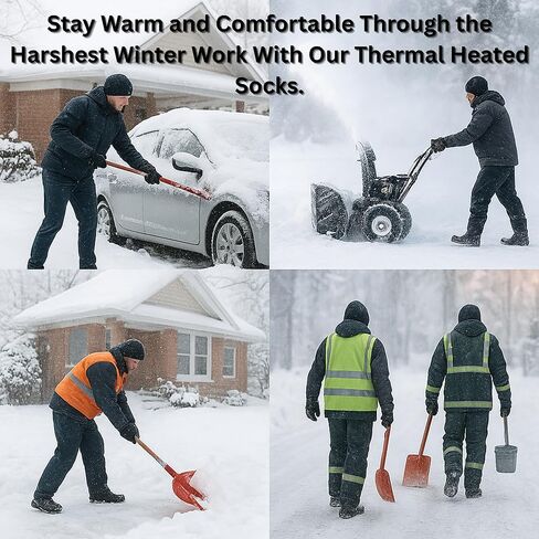 Diamond Star Thermal Heated Socks for Men & Women, Thick Insulated Winter Socks for Cold Weather and Outdoor Warmth in Saudi Arabia