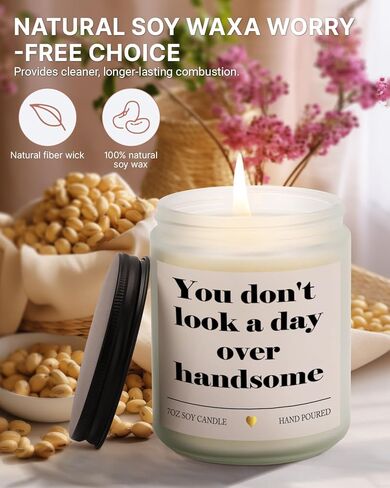Birthday Gifts for Men, January Candle for Lengends are Born in January 30th 40th 50th 60th Birthday Gifts for Men Dad Uncle Husband from Wife Daughter Niece Nephew, 7OZ Scented Candle for Him in Saudi Arabia